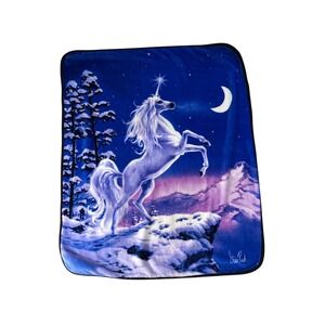 Unicorn Blanket Northwest Snow Limit Fantasy Fleece Throw 60" x 50"